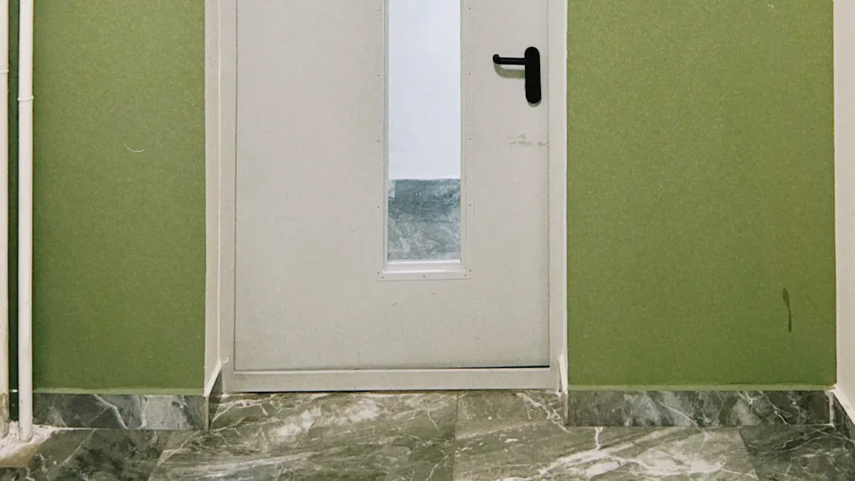 Office building fire door
