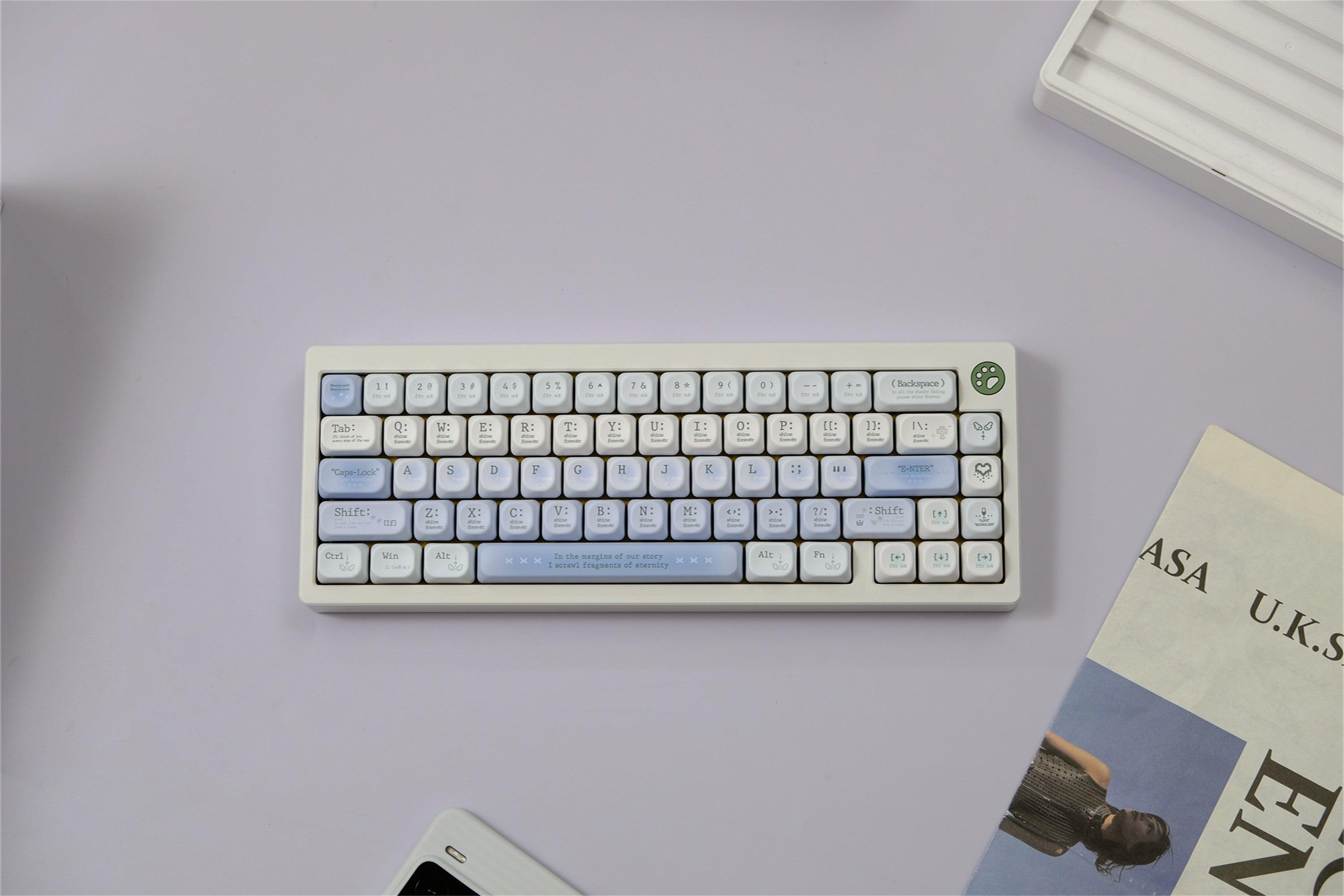 Tipsy Romantic Blue keycaps Value