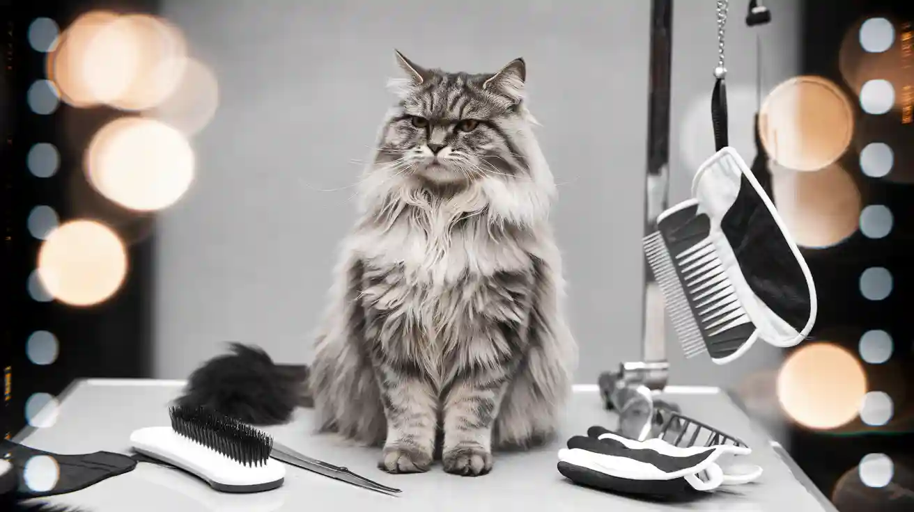 Simple grooming tools to help long-haired cats shine