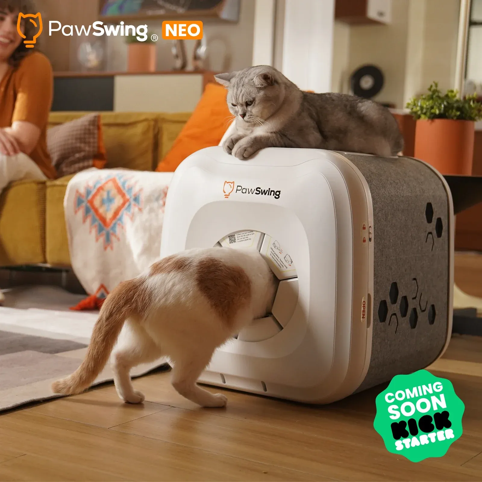 PawSwing Neo Self Grooming Cat House
