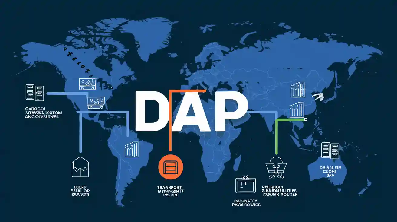 Delivered at Place (DAP) Responsibility Infographic