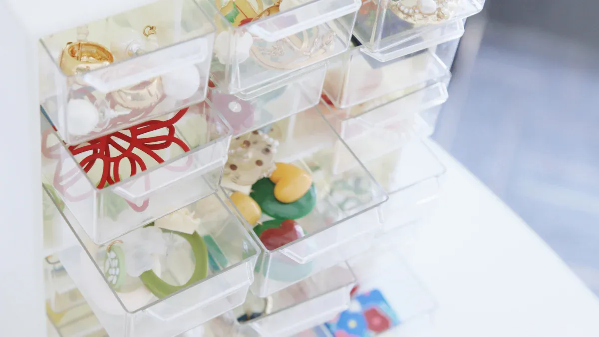 Acrylic Cosmetic Storage Features