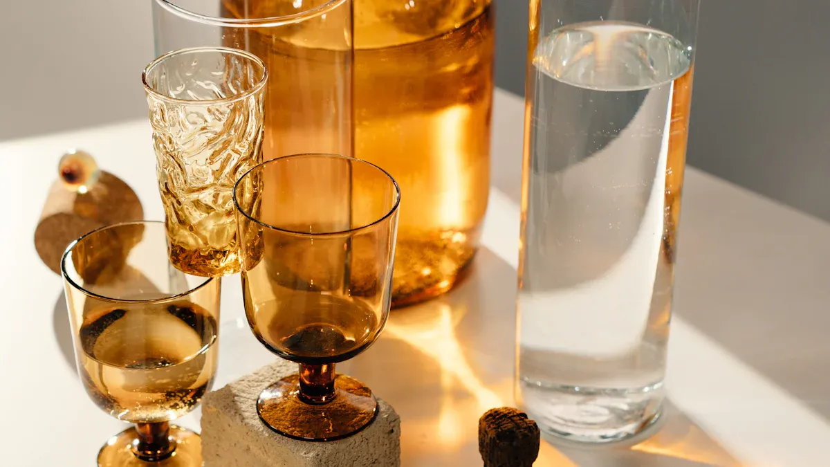 Amber Acrylic Coffee Tables