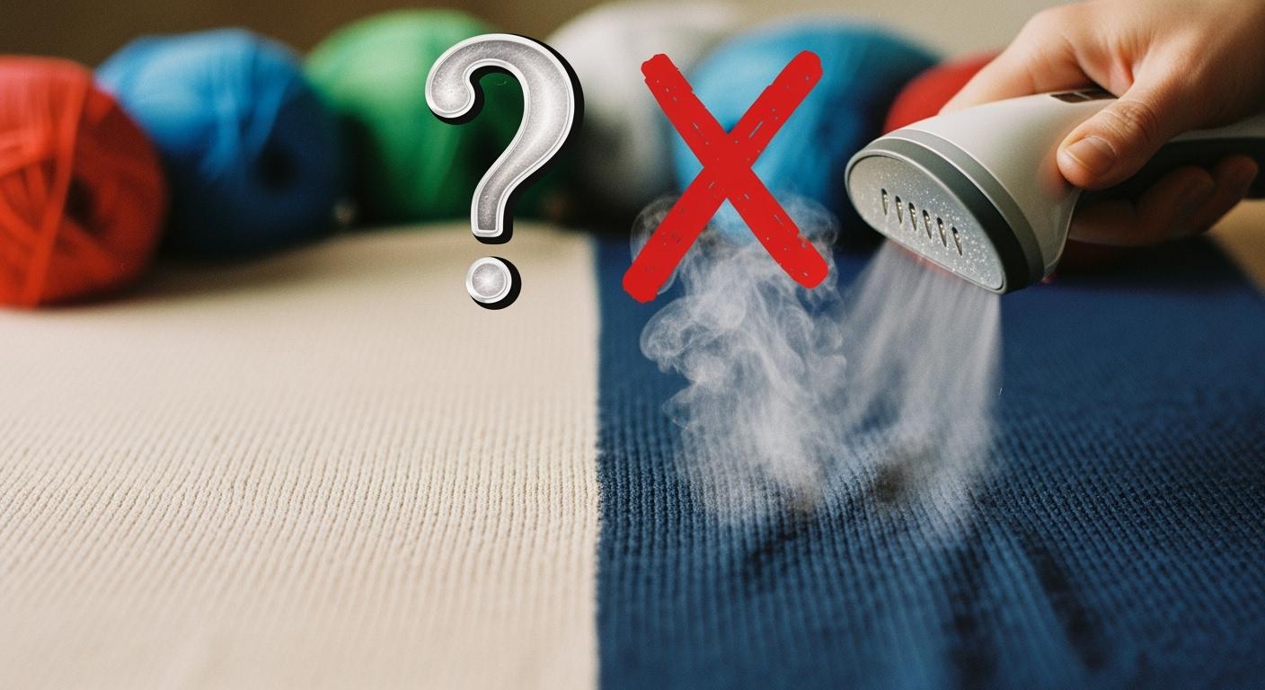 Never block acrylic? Debunking a common yarn myth.