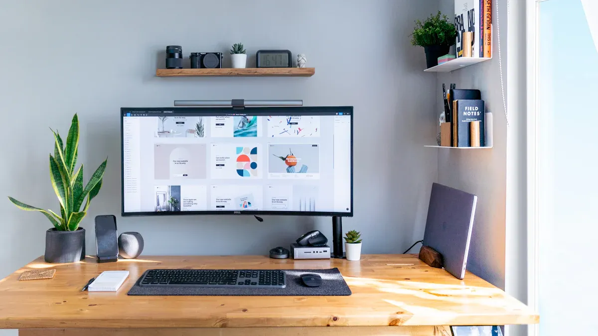 Wall-Mounted Minimalist Desks