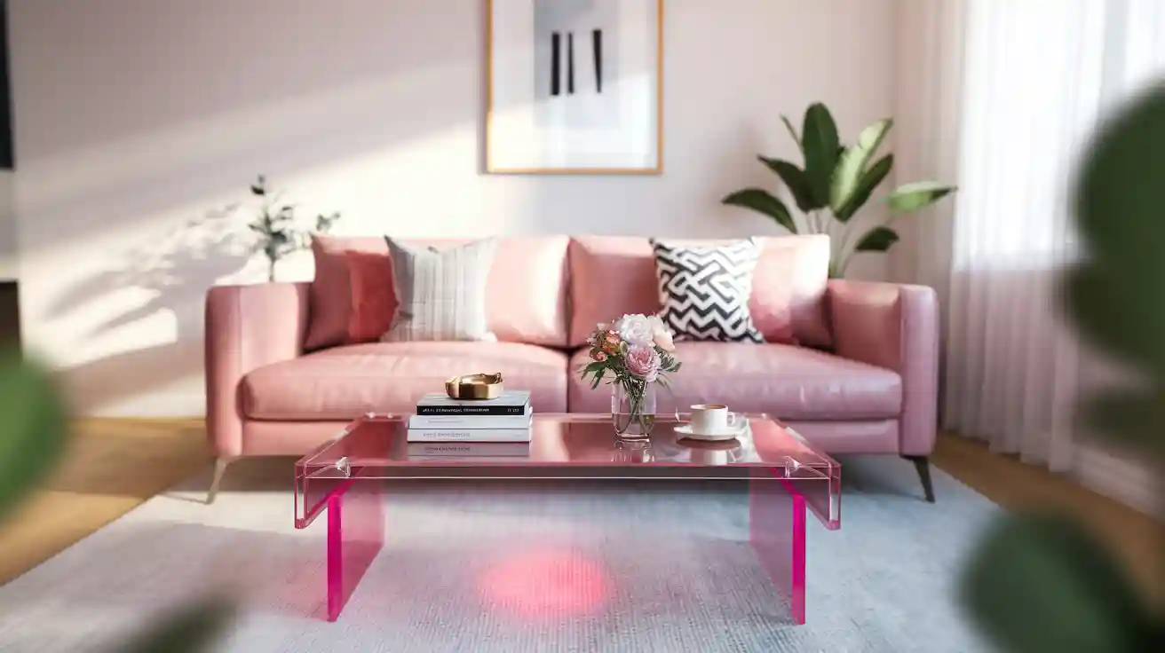 Best Pink Acrylic Coffee Tables for a Vibrant Home Look
