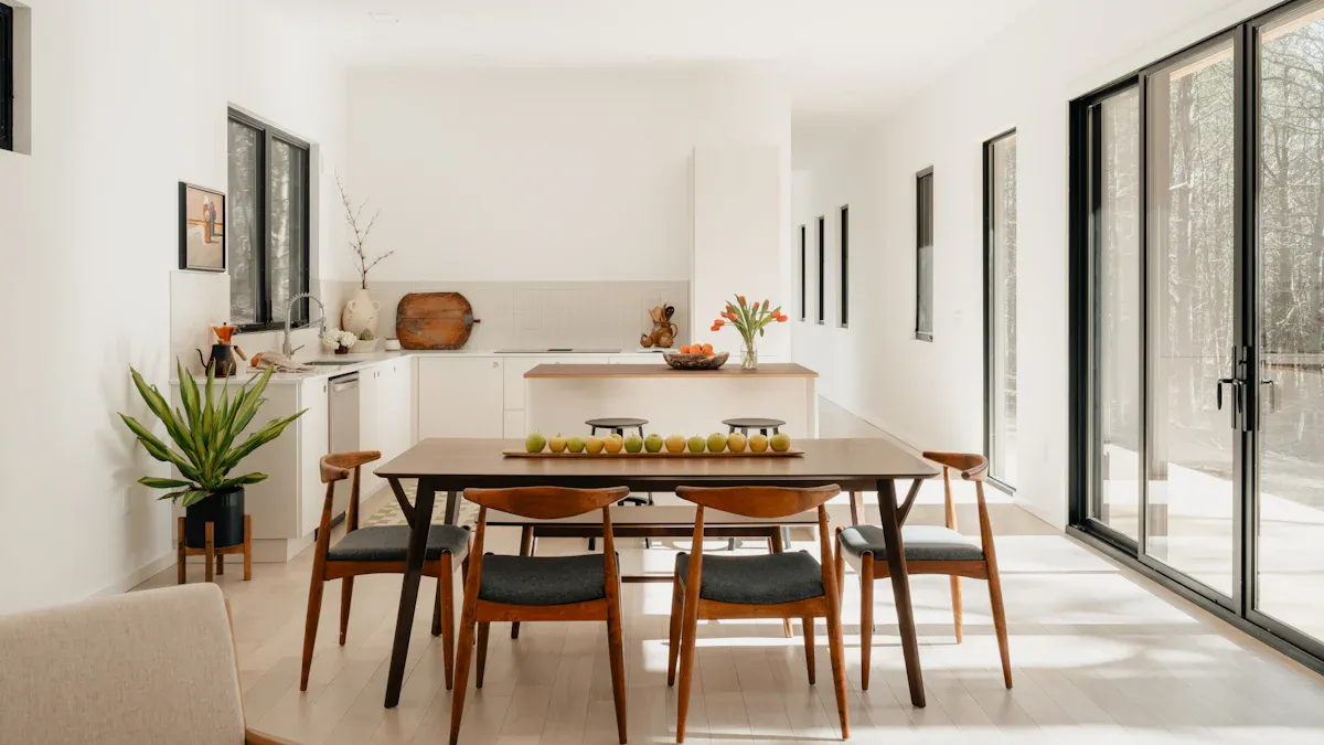 Real Homes with Acrylic Dining Chairs