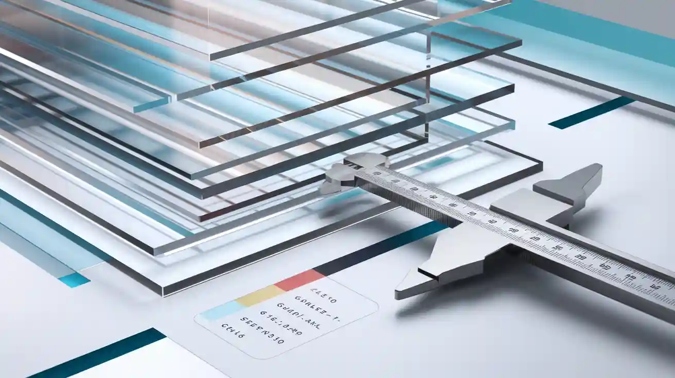 Acrylic sheet thickness cover