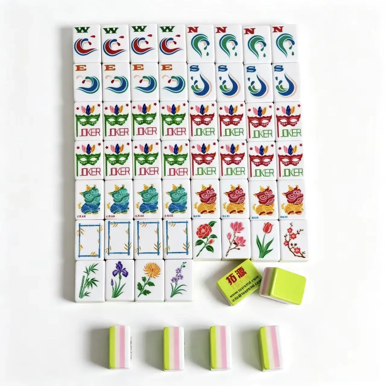 Preparing Acrylic American Mahjong Tiles for Play