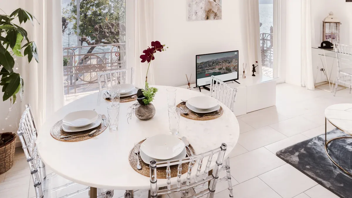 Oval Acrylic Coffee Tables Enhance Any Room’s Style