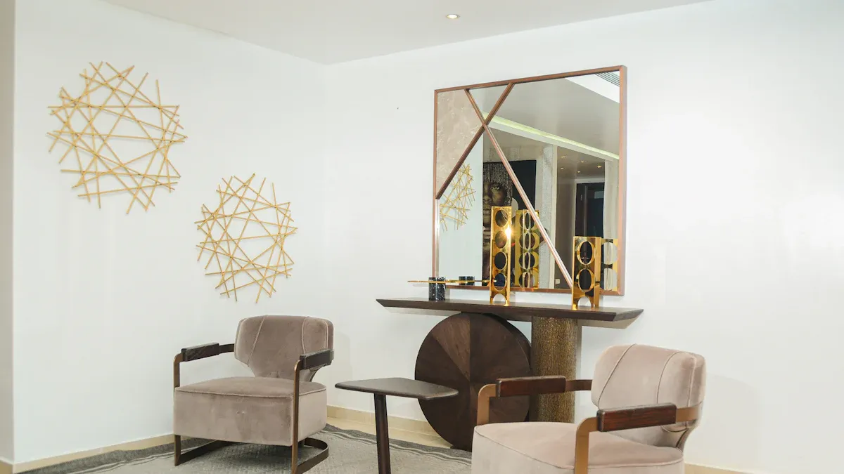 Acrylic and Brass Coffee