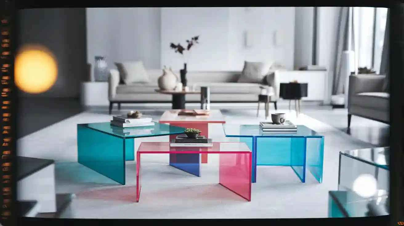 Discover Color Acrylic Coffee Tables for Contemporary Decor