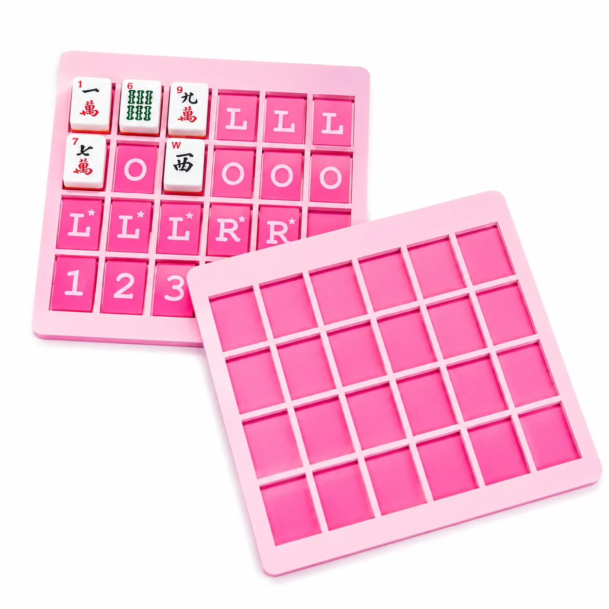 exploring the benefits of structured recessed grids on the acrylic Solo Mahjong Practice Board