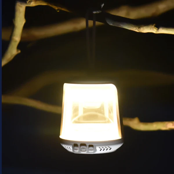 Is camping too quiet? Give this Bluetooth speaker camping light a try!