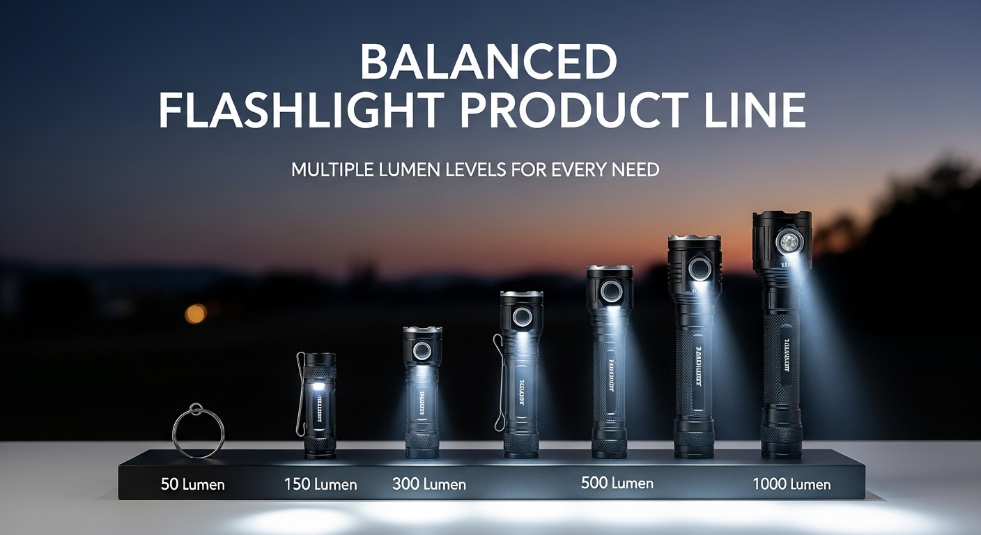 How to Build a Balanced Flashlight Product Line with Multiple Lumen Levels