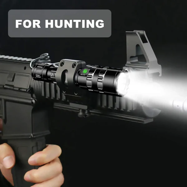 High Power Tactical Flashlight With Tape Switch