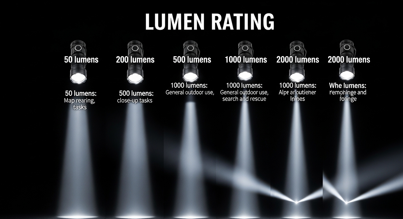 Flashlight Lumen Ratings Overview