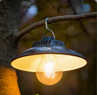 Vintage camping lights are the best choice for creating an atmosphere