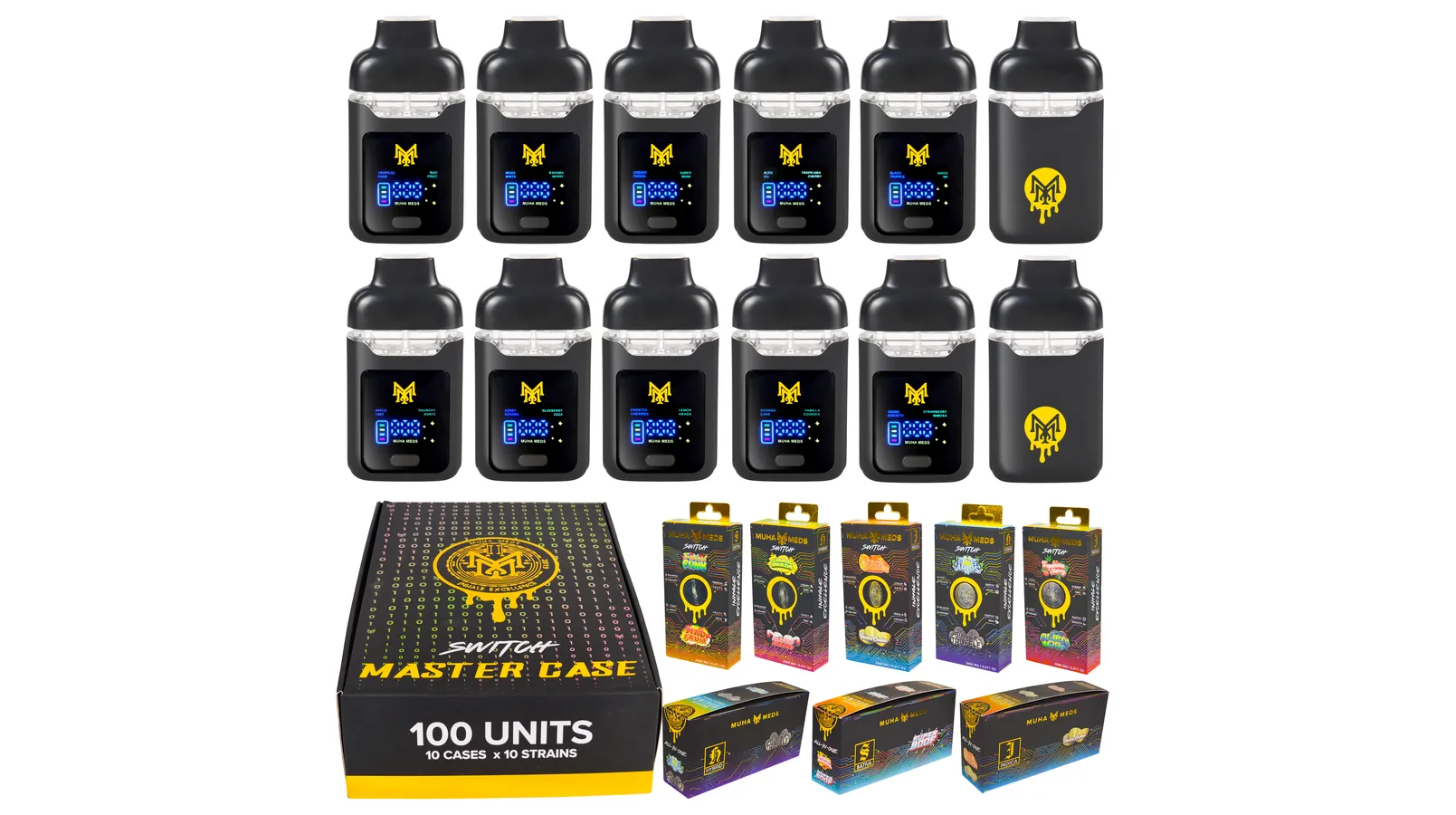 100k puff vapes WASPE 4-in-1 100000 Puffs Disposable Vape – Multi-Flavor Combo Device