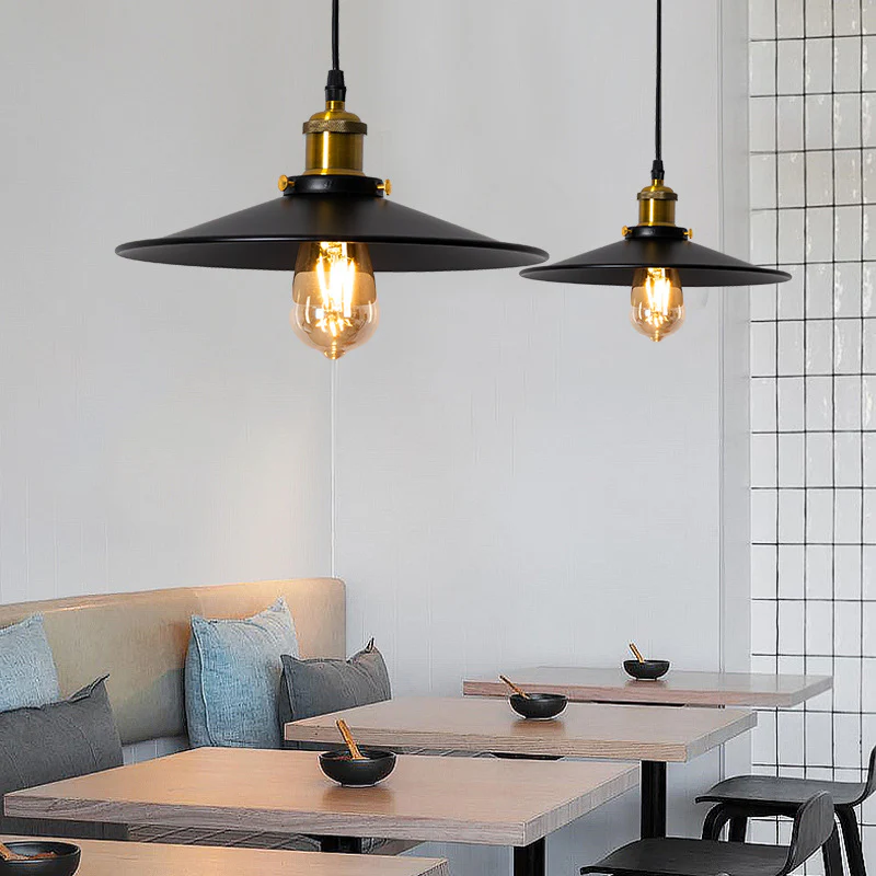 Retro Pendelleuchte Metall Messing Esszimmer
