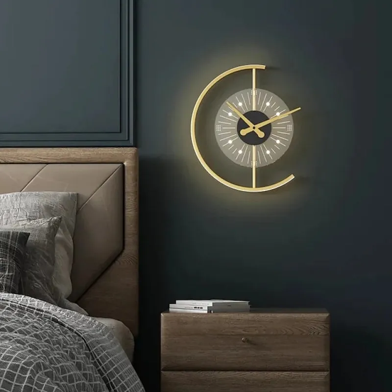 Designer Metall/Holz Ungleichmäßig Gold Wandleuchte Wohnzimmer