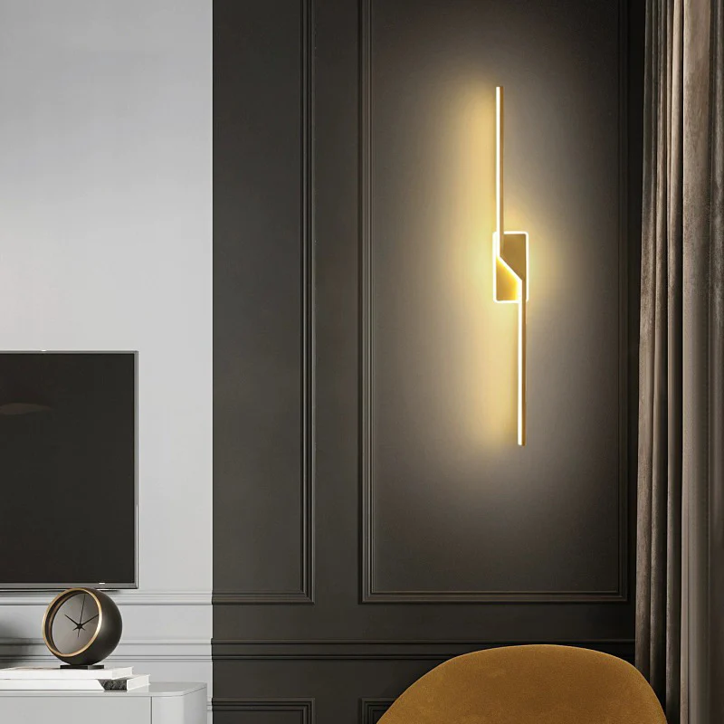 Modern Wandlampe Kieselgel Gold Badezimmer