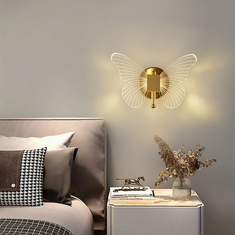 Art Deco Wandleuchte Metall Gold Wohnzimmer