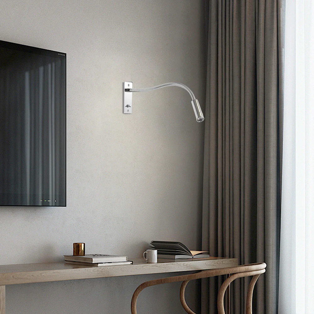 Minimalistisch Wandleuchte Metall Braun Wohnzimmer