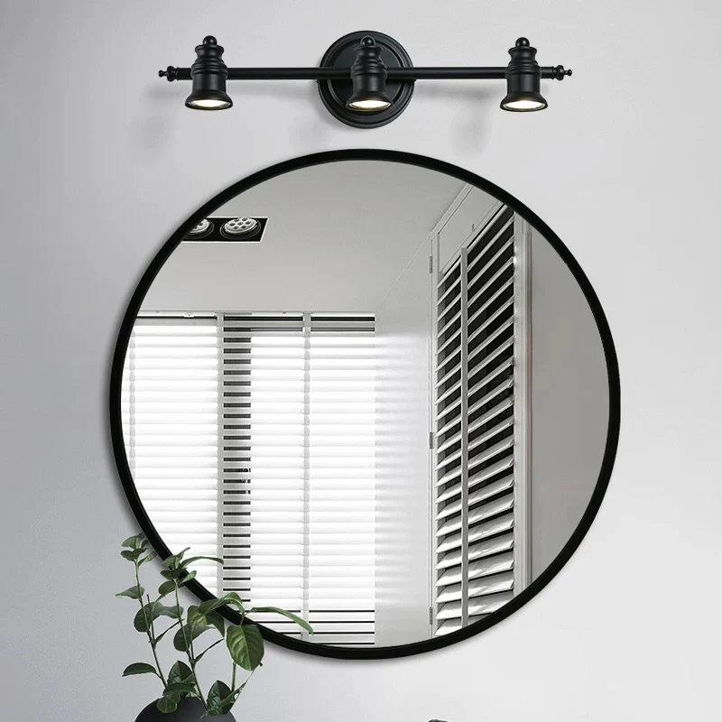 Modern Wandlampe Metall Schwarz Badezimmer