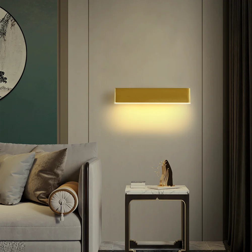 Modern Wandlampe LED Schwarz Metall Wohnzimmer/Schlafzimmer