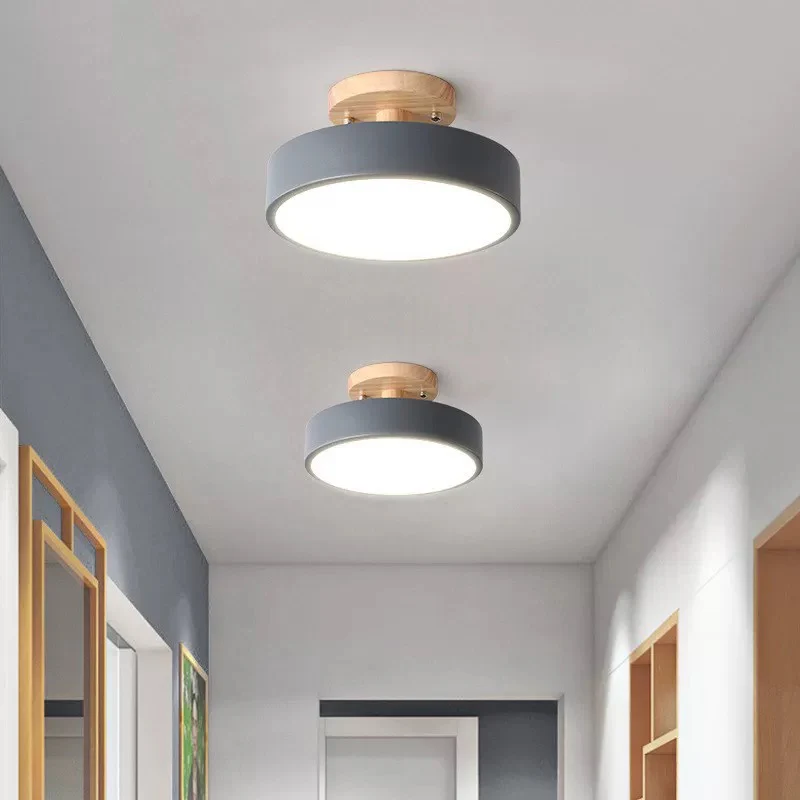 Modern Deckenleuchte Holz Grün Schlafzimmer