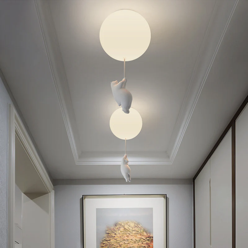 Modern Deckenleuchte Acryl Milchig Weiß Schlafzimmer