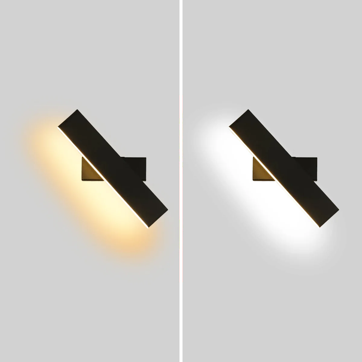 Modern Wandlampe LED Schwarz Metall Wohnzimmer/Schlafzimmer