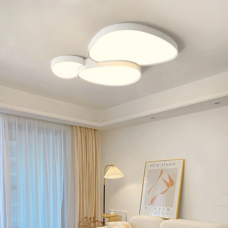 Modern Deckenleuchte LED Metall Weiß Schlafzimmer