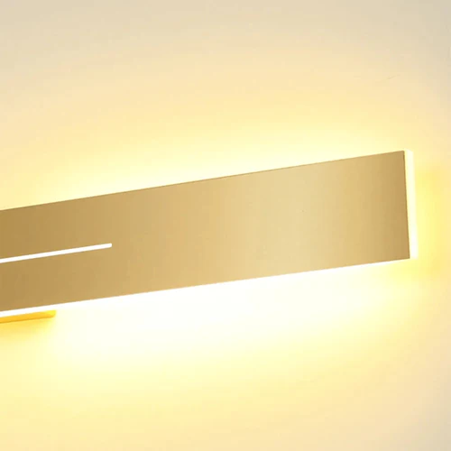 Minimalistische Wandleuchte LED Metall Gold Wohn/Schlafzimmer