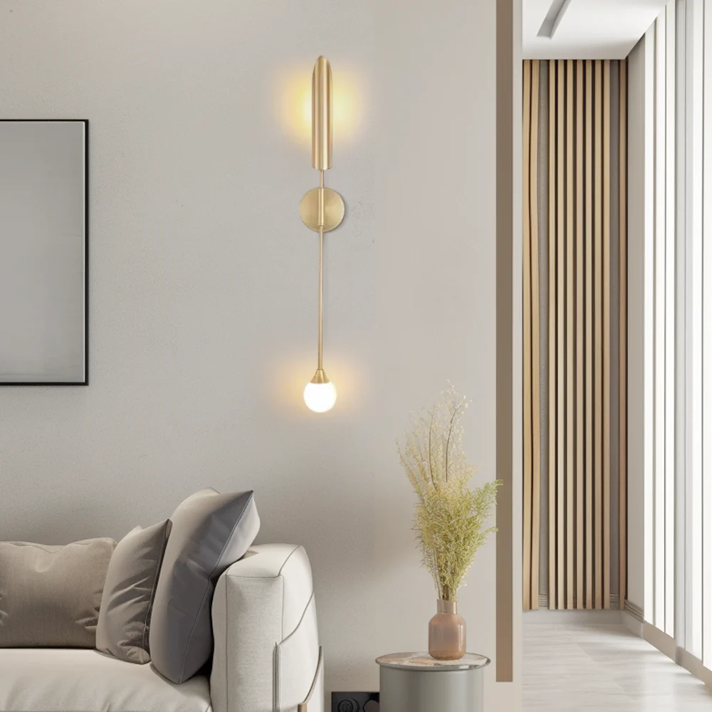 Modern Gold Wandlampe Zylindrisch Korridore Schlafzimmer