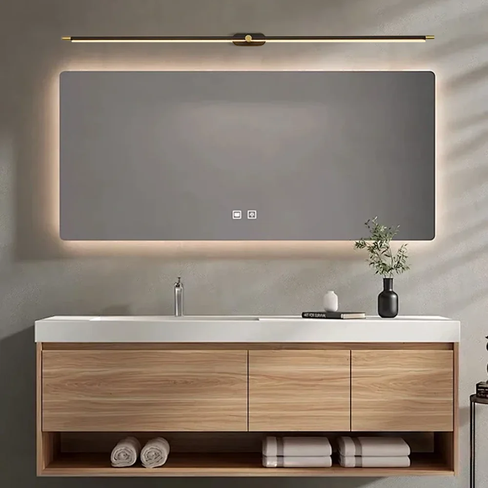 Minimalistisch Wandleuchte Metall Gold Badezimmer