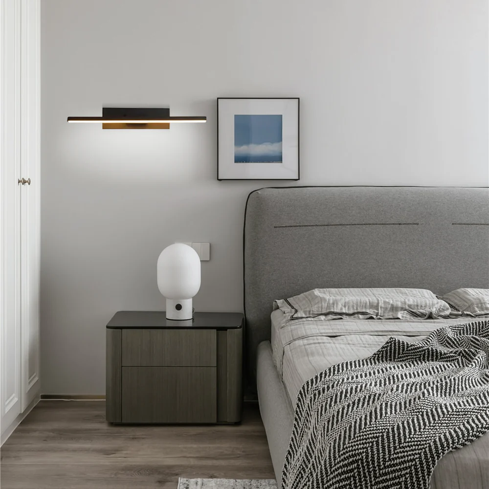 Modern Wandleuchte LED Drehbar Metall Schwarz/Weiß Schlafzimmer