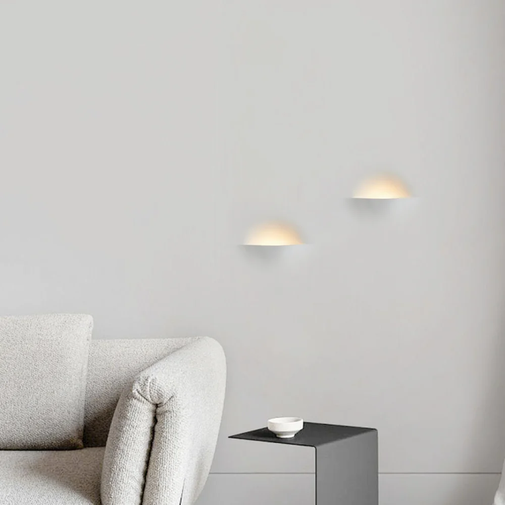 Art Deco Wandlampe Metall Weiß Wohnzimmer,Einbauleuchten für eine nahtlose Optik