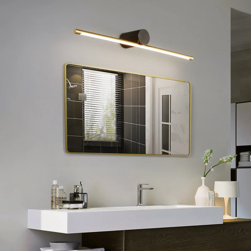 Modern Wandlampe Metall Schwarz Badezimmer