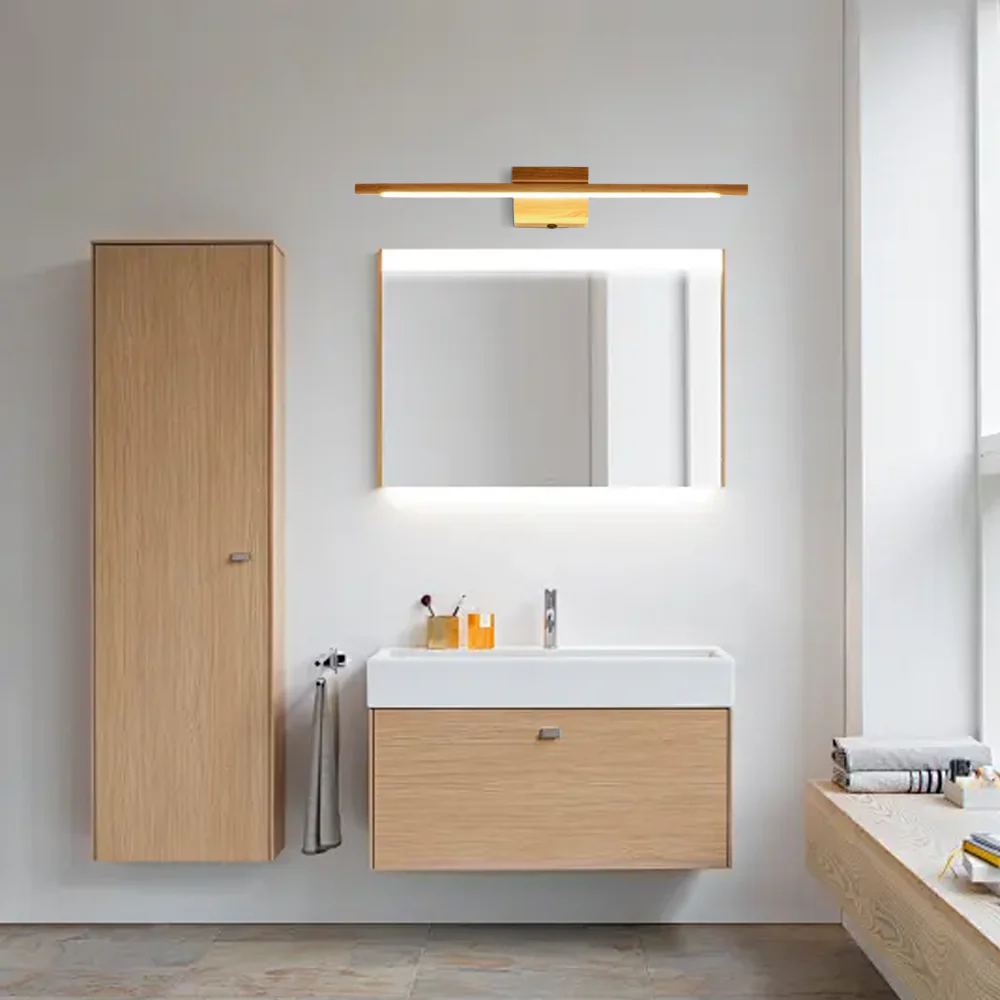 Minimalistisch Wandleuchte Acryl/Holz Badezimmer