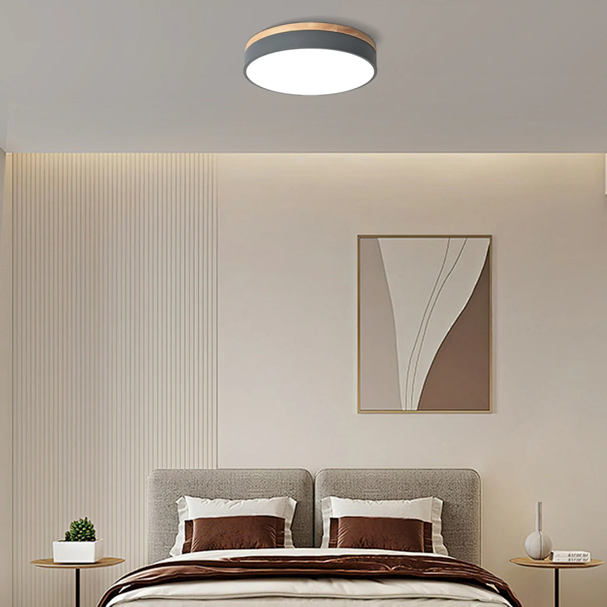 Nordic Morandi Deckenleuchte LED Rund Morandi Metall Schlafzimmer