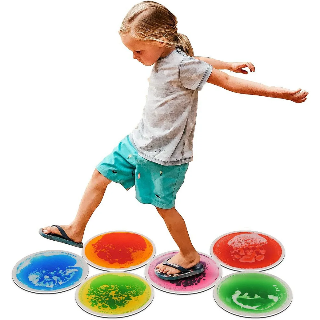 Movement games with sensory tiles