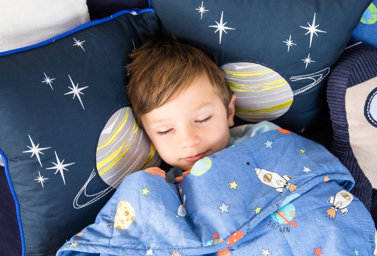 Sensory weighted blanket eases anxiety for autism