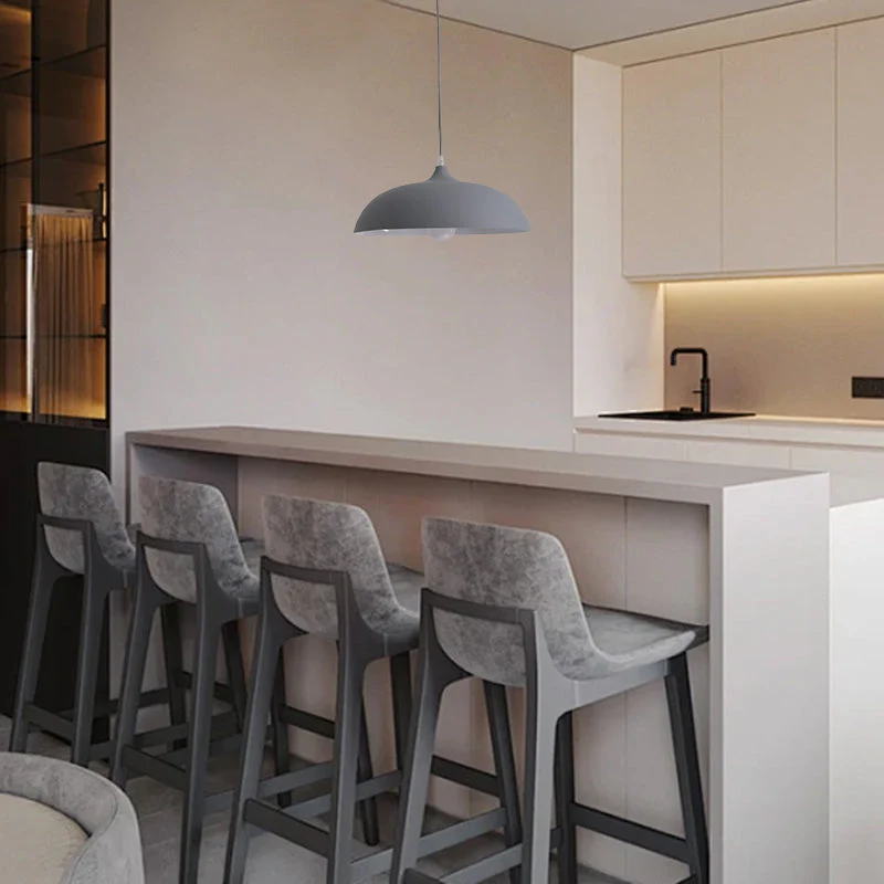 Morandia Morandi Metal Pendant Light - Black/Blue/Green/Grey for Dining Room