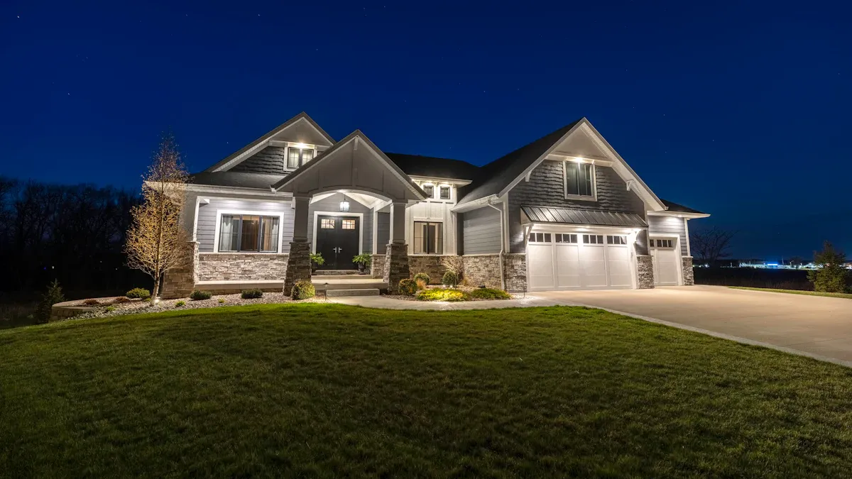 house in the night