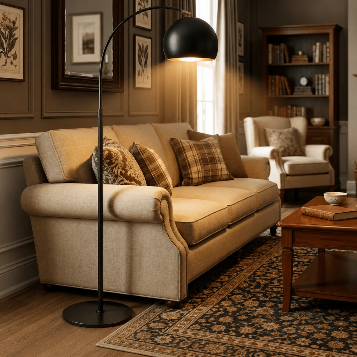 floor lamp in the living room