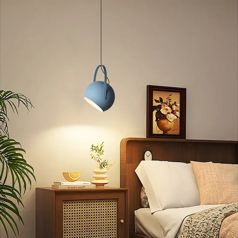 Morandia Nordic Art Deco Pendant Light — 5-Color Metal for Bedroom