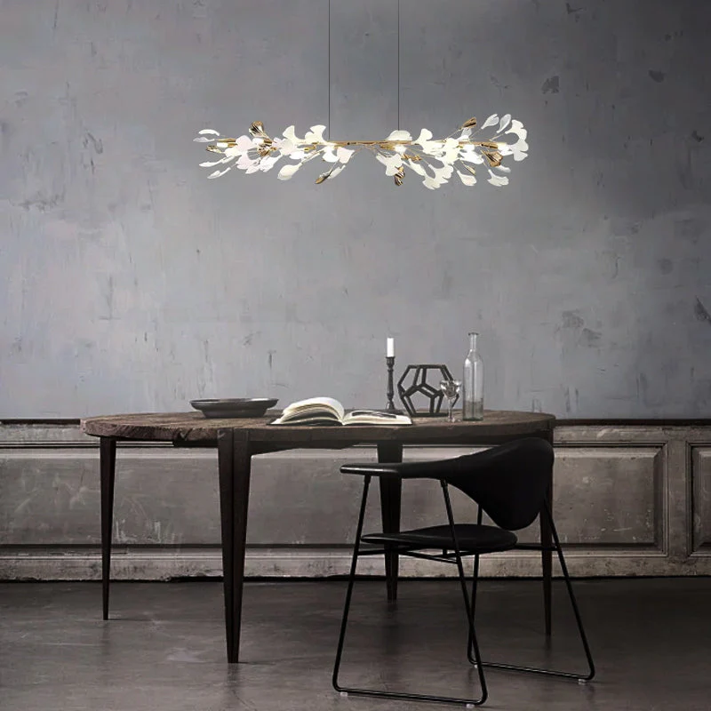 Excelis Art Deco Chandelier - Gold Ceramic/Metal for Living Room