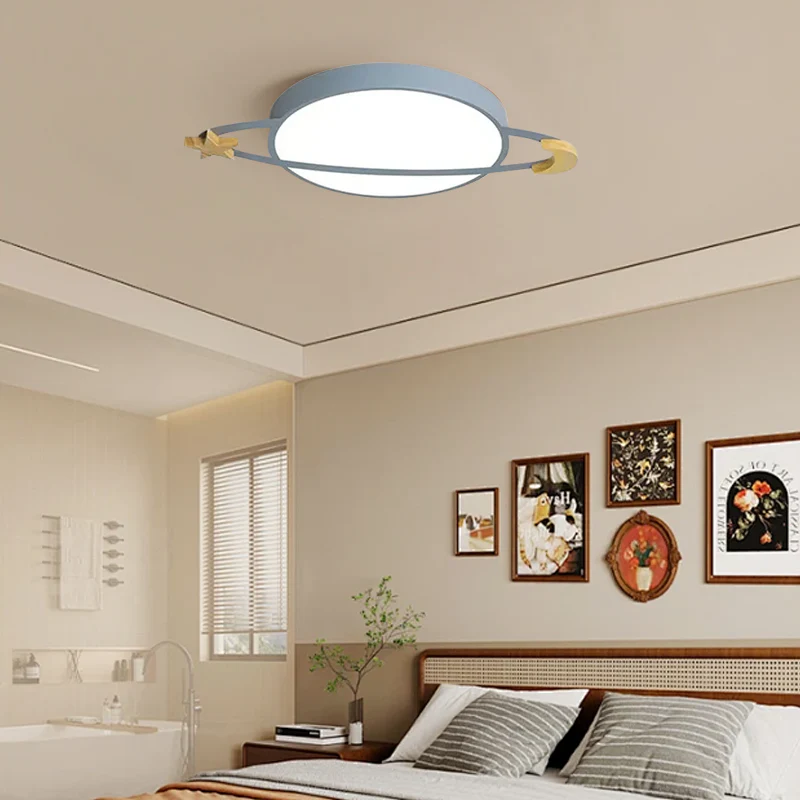 Vivara Modern Ceiling Light - Dimmable Grey/White/Green for Bedroom
